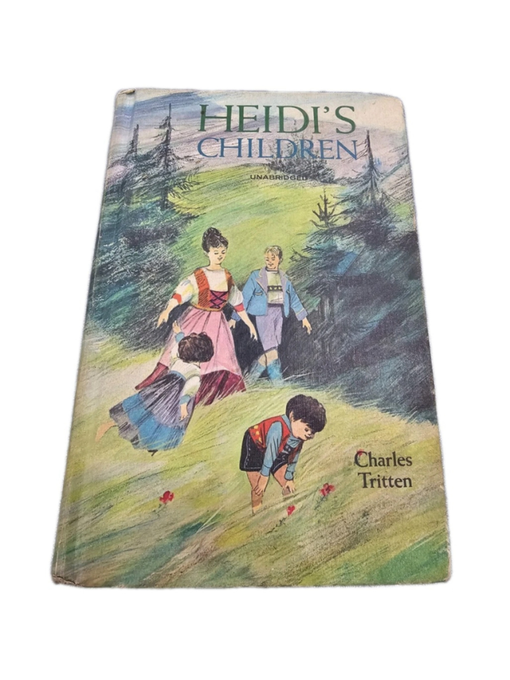 Heidi by Johanna Spyri 1954 Illustrated Hardcover Children's Book In French